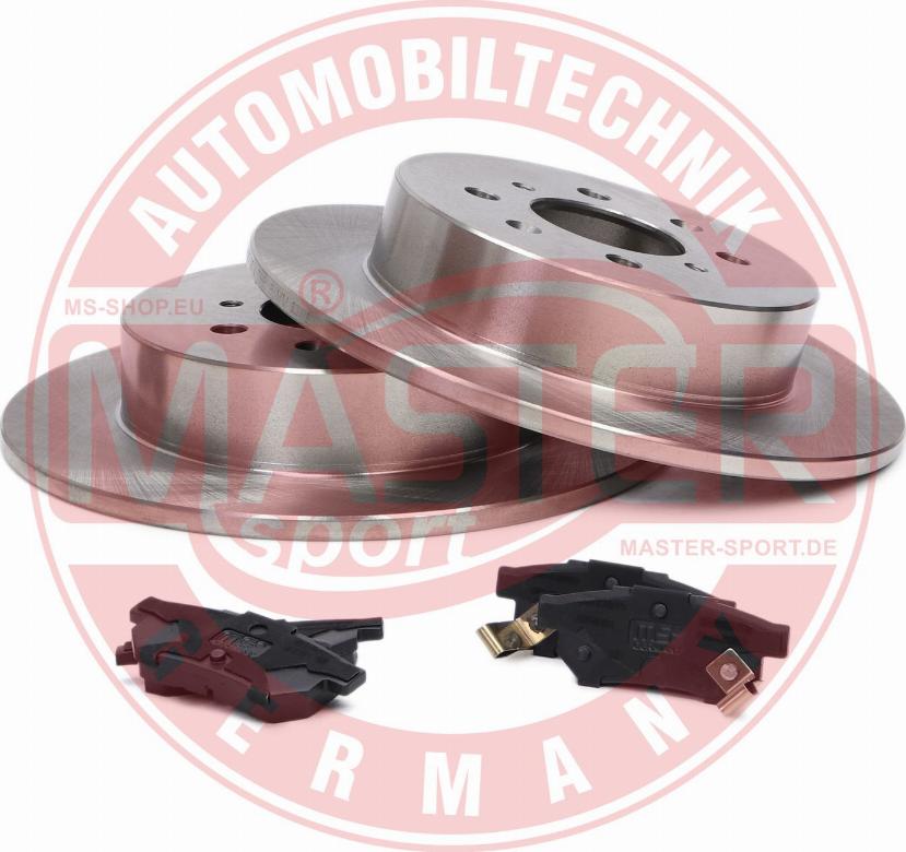 MASTER-SPORT 200901432 - Комплект гальм, дисковий гальмівний механізм autocars.com.ua