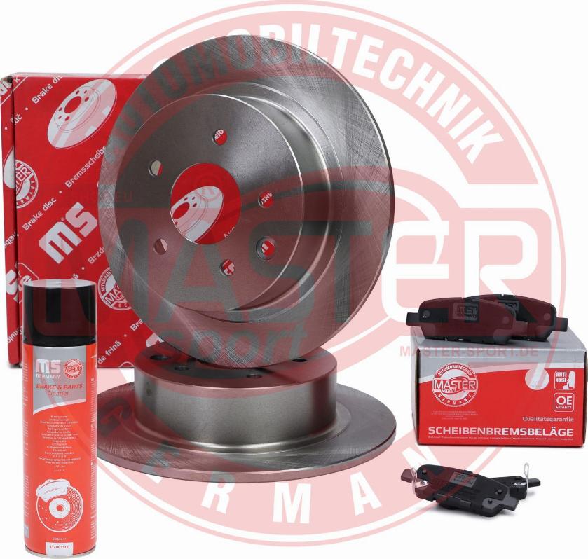 MASTER-SPORT 200901570P - Комплект гальм, дисковий гальмівний механізм autocars.com.ua
