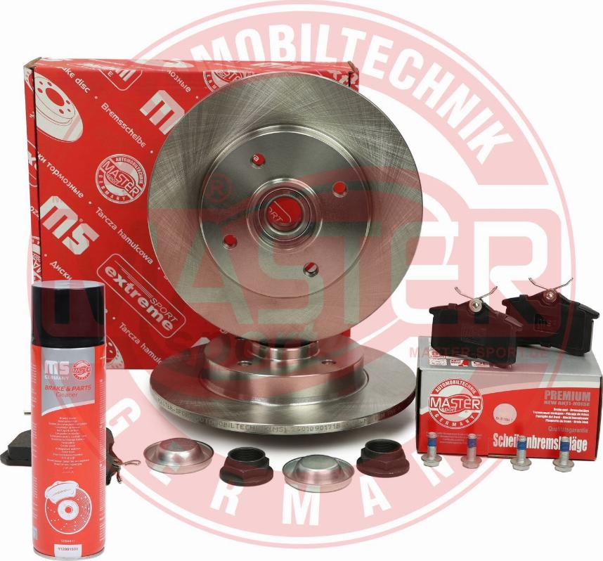 MASTER-SPORT 200901710P - Комплект гальм, дисковий гальмівний механізм autocars.com.ua