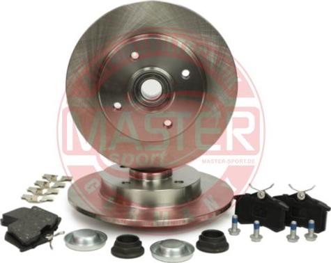MASTER-SPORT 200901710 - Комплект гальм, дисковий гальмівний механізм autocars.com.ua