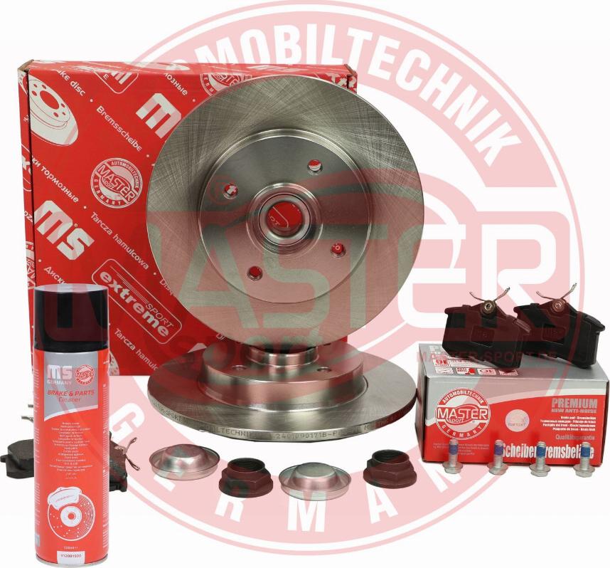 MASTER-SPORT 200901711P - Комплект гальм, дисковий гальмівний механізм autocars.com.ua