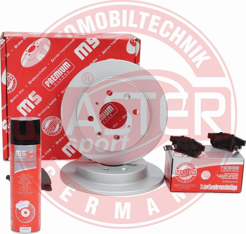 MASTER-SPORT 200901780P - Комплект гальм, дисковий гальмівний механізм autocars.com.ua