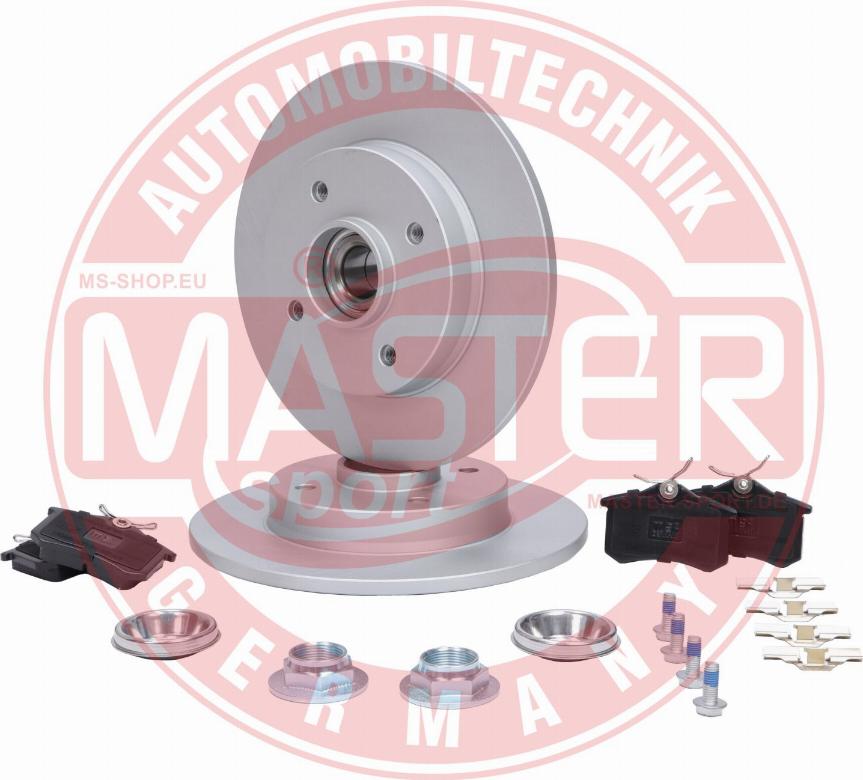 MASTER-SPORT 200951001 - Комплект гальм, дисковий гальмівний механізм autocars.com.ua