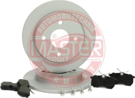 MASTER-SPORT 201001150 - Комплект гальм, дисковий гальмівний механізм autocars.com.ua
