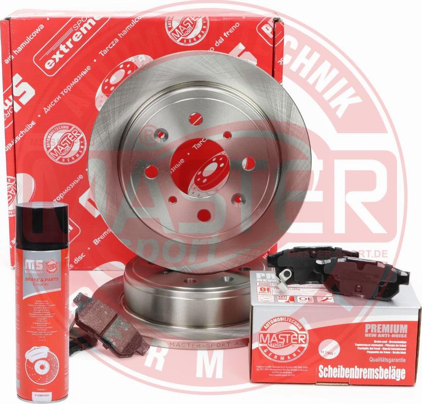 MASTER-SPORT 201002120P - Комплект гальм, дисковий гальмівний механізм autocars.com.ua