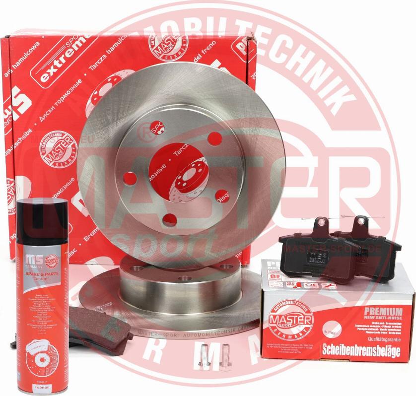 MASTER-SPORT 201002240P - Комплект гальм, дисковий гальмівний механізм autocars.com.ua