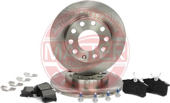 MASTER-SPORT 201002610 - Комплект гальм, дисковий гальмівний механізм autocars.com.ua