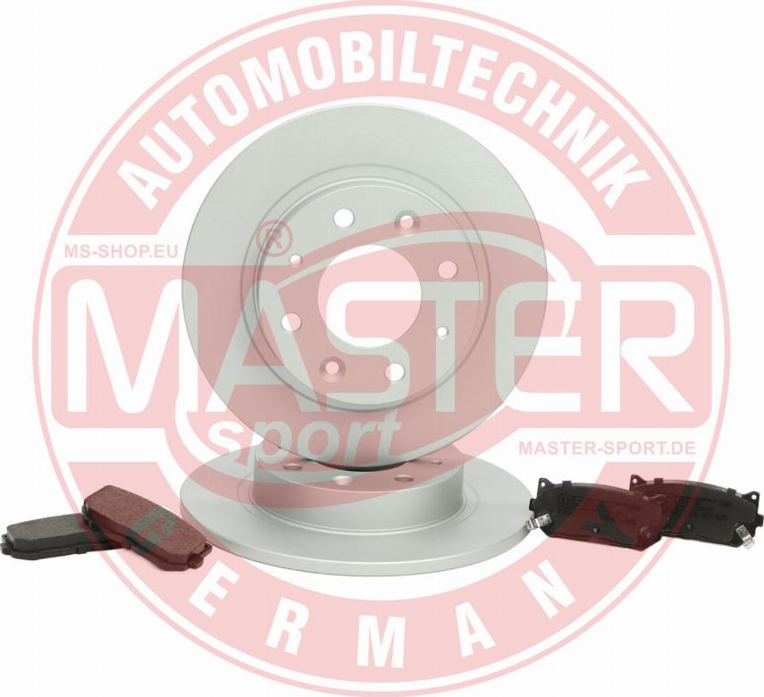 MASTER-SPORT 201003080 - Комплект гальм, дисковий гальмівний механізм autocars.com.ua