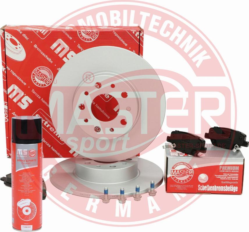 MASTER-SPORT 201003781P - Комплект гальм, дисковий гальмівний механізм autocars.com.ua