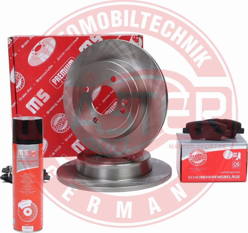 MASTER-SPORT 201003981P - Комплект гальм, дисковий гальмівний механізм autocars.com.ua