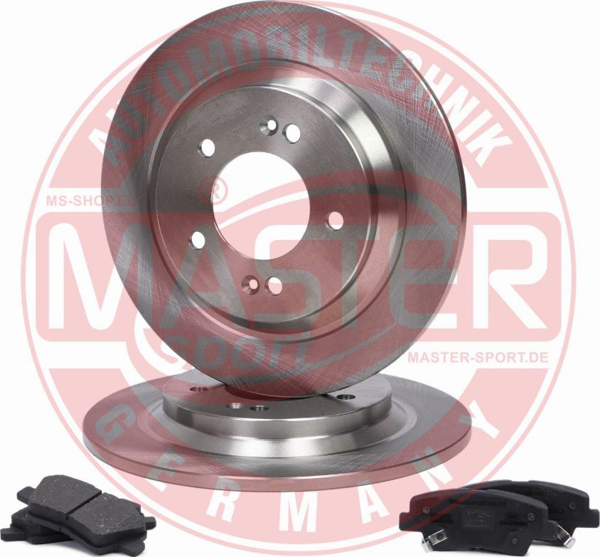 MASTER-SPORT 201004001 - Комплект гальм, дисковий гальмівний механізм autocars.com.ua
