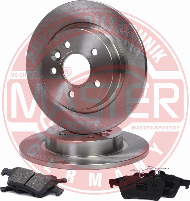 MASTER-SPORT 201101580 - Комплект гальм, дисковий гальмівний механізм autocars.com.ua