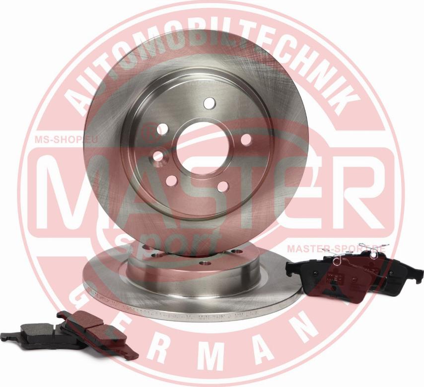 MASTER-SPORT 201101581 - Комплект гальм, дисковий гальмівний механізм autocars.com.ua