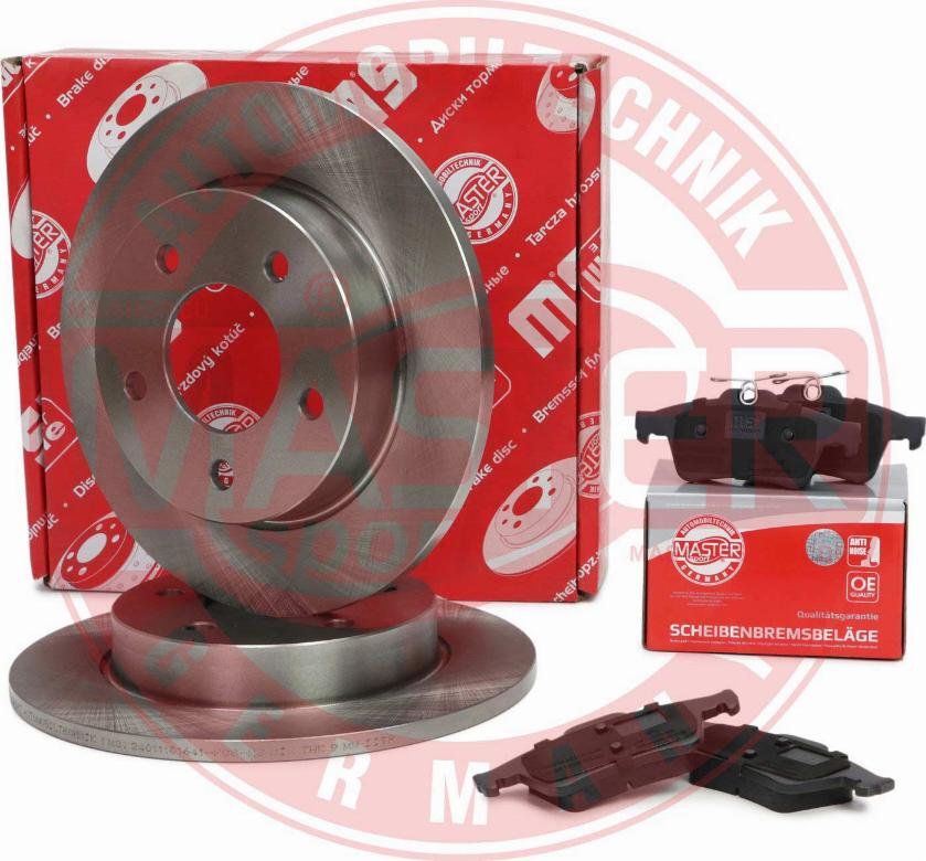 MASTER-SPORT 201101640 - Комплект гальм, дисковий гальмівний механізм autocars.com.ua