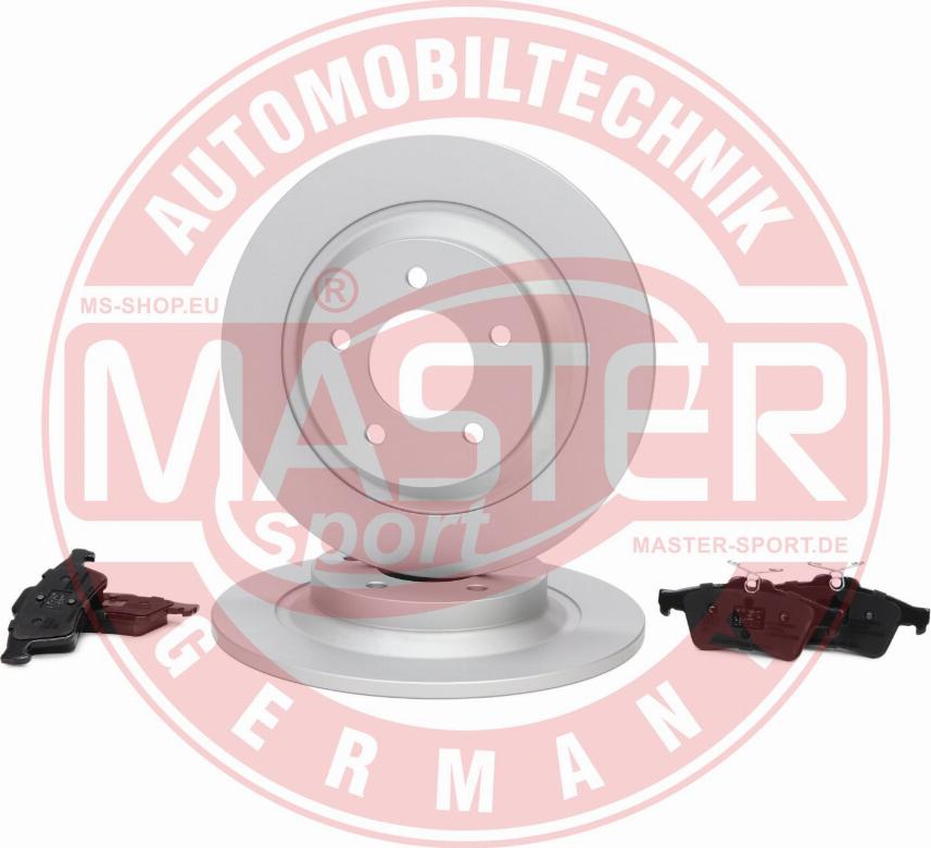 MASTER-SPORT 201101650 - Комплект гальм, дисковий гальмівний механізм autocars.com.ua