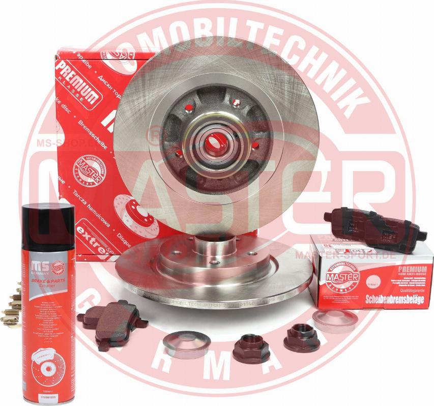 MASTER-SPORT 201101740P - Комплект гальм, дисковий гальмівний механізм autocars.com.ua