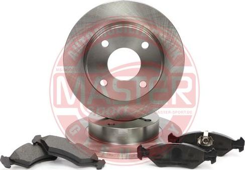MASTER-SPORT 201201410 - Комплект гальм, дисковий гальмівний механізм autocars.com.ua