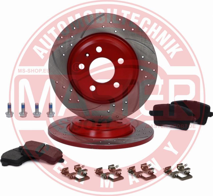MASTER-SPORT 201221780 - Комплект гальм, дисковий гальмівний механізм autocars.com.ua