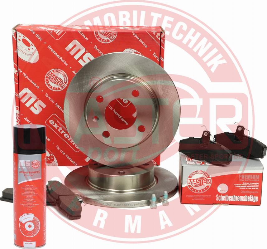 MASTER-SPORT 201301820P - Комплект гальм, дисковий гальмівний механізм autocars.com.ua