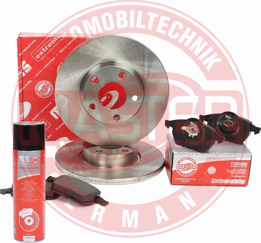 MASTER-SPORT 201501050P - Комплект гальм, дисковий гальмівний механізм autocars.com.ua