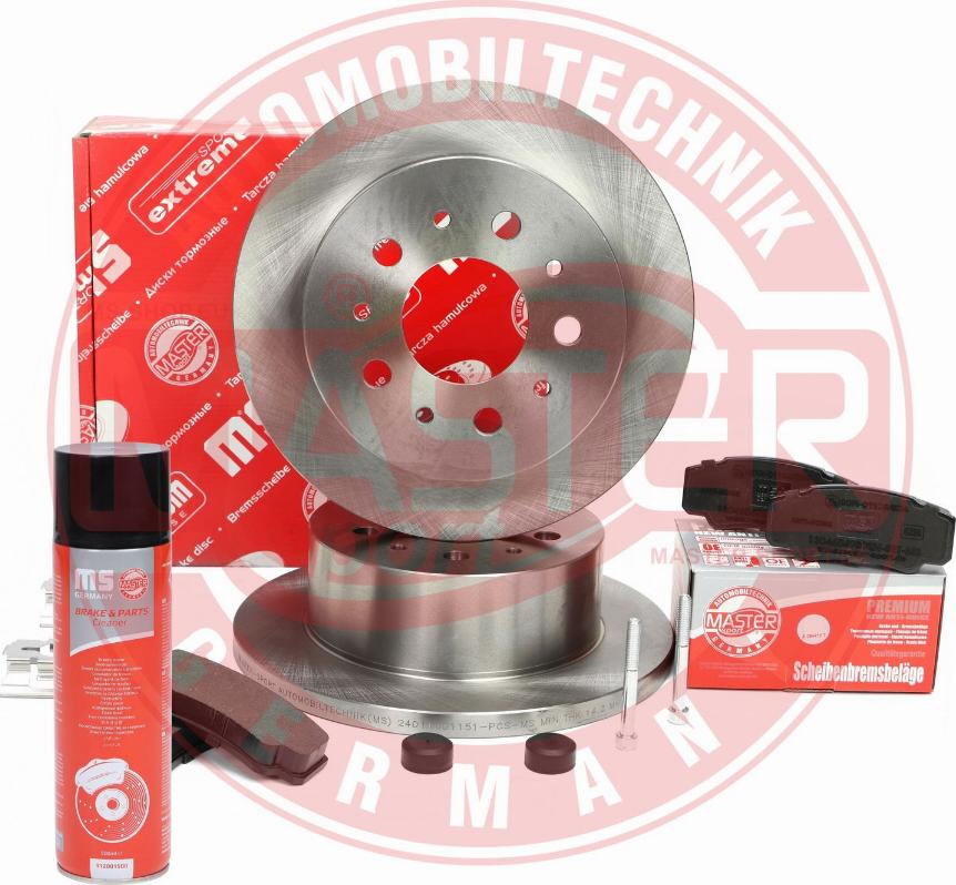 MASTER-SPORT 201601151P - Комплект гальм, дисковий гальмівний механізм autocars.com.ua