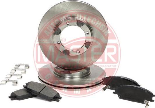 MASTER-SPORT 201901090 - Комплект гальм, дисковий гальмівний механізм autocars.com.ua