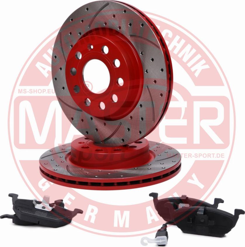 MASTER-SPORT 202222100 - Комплект гальм, дисковий гальмівний механізм autocars.com.ua