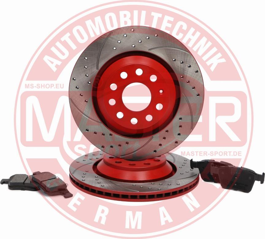 MASTER-SPORT 202222190 - Комплект гальм, дисковий гальмівний механізм autocars.com.ua