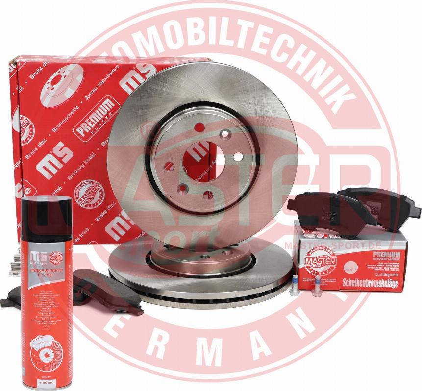 MASTER-SPORT 202401580P - Комплект гальм, дисковий гальмівний механізм autocars.com.ua