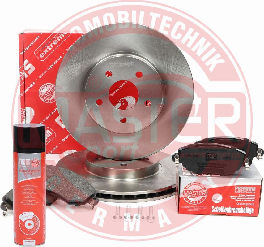 MASTER-SPORT 202401610P - Комплект гальм, дисковий гальмівний механізм autocars.com.ua