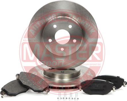 MASTER-SPORT 202401610 - Комплект гальм, дисковий гальмівний механізм autocars.com.ua