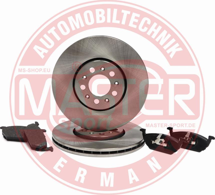 MASTER-SPORT 202501133 - Комплект гальм, дисковий гальмівний механізм autocars.com.ua