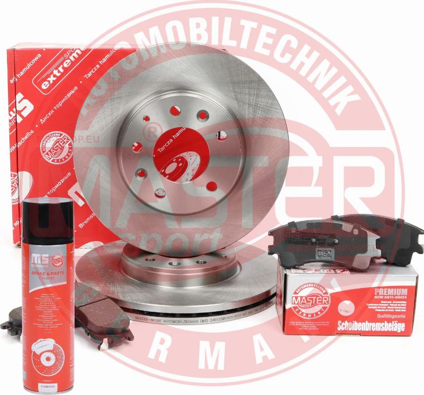 MASTER-SPORT 202501470P - Комплект гальм, дисковий гальмівний механізм autocars.com.ua