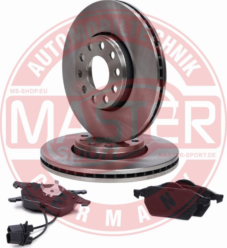 MASTER-SPORT 202501710 - Комплект гальм, дисковий гальмівний механізм autocars.com.ua