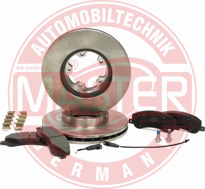 MASTER-SPORT 202801560 - Комплект гальм, дисковий гальмівний механізм autocars.com.ua