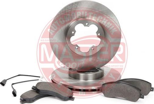 MASTER-SPORT 202801570 - Комплект гальм, дисковий гальмівний механізм autocars.com.ua