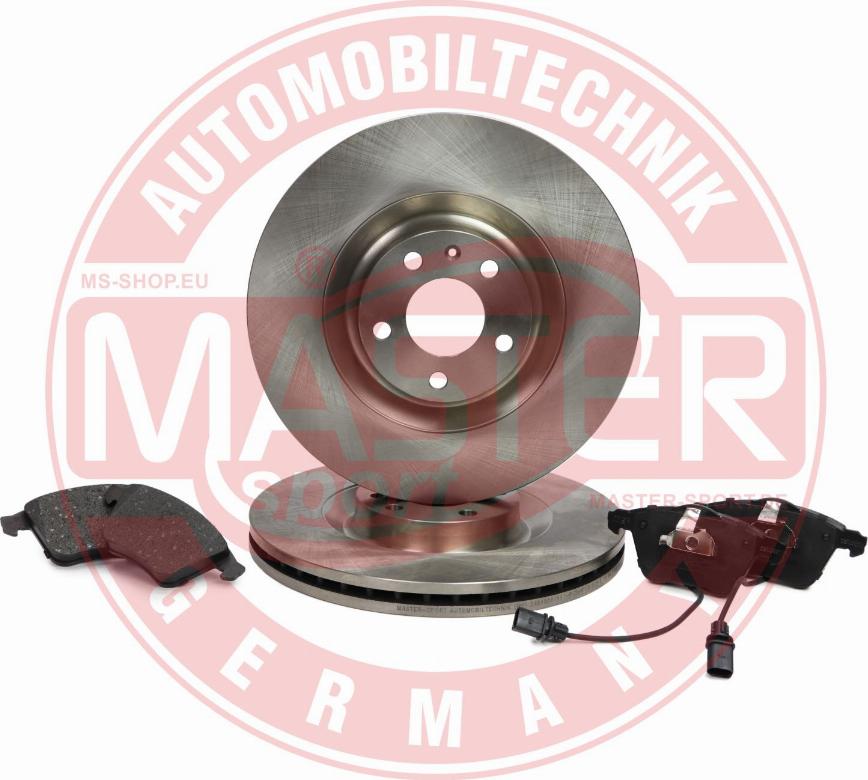 MASTER-SPORT 203001190 - Комплект гальм, дисковий гальмівний механізм autocars.com.ua