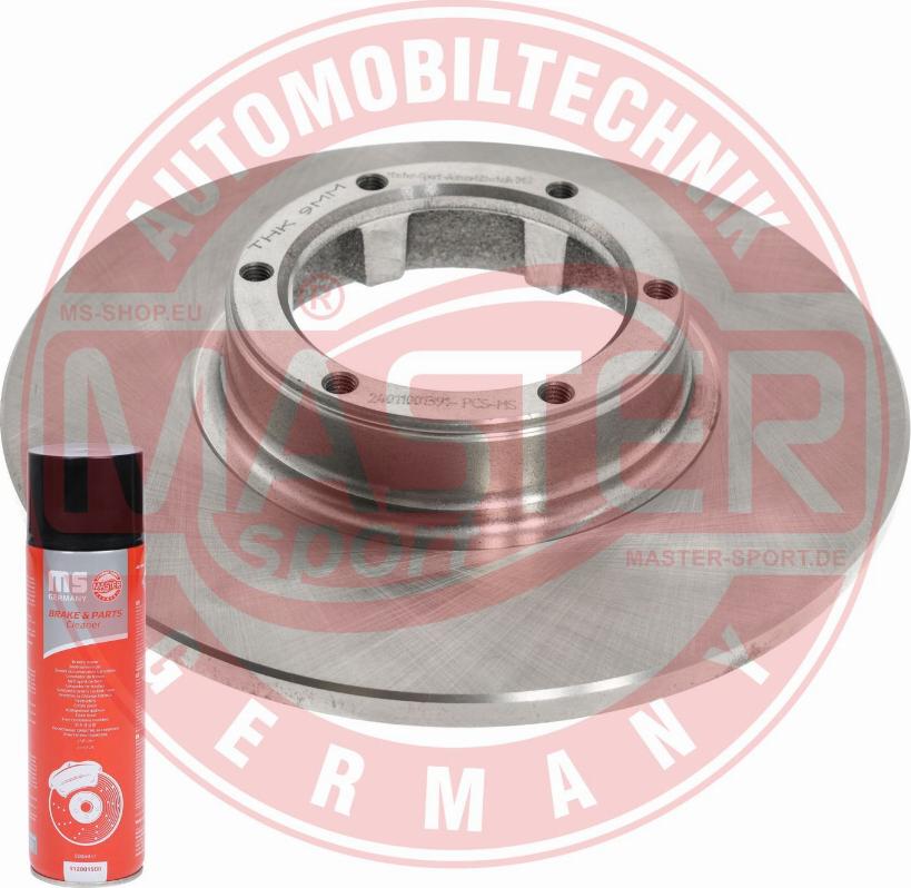 MASTER-SPORT 24011001391-PCS-MSP - Гальмівний диск autocars.com.ua