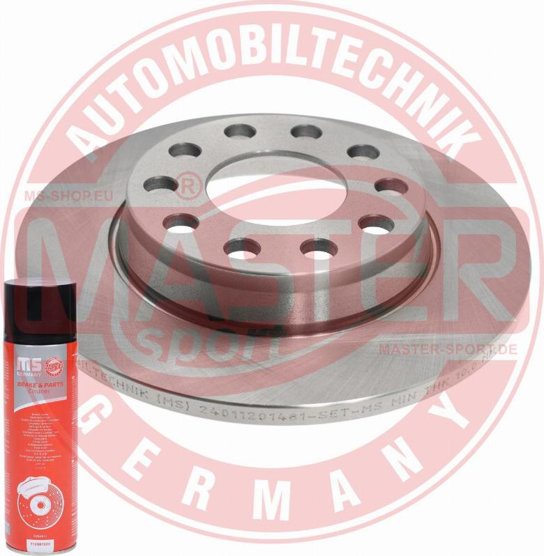 MASTER-SPORT 24011201481-PCS-MSP - Гальмівний диск autocars.com.ua