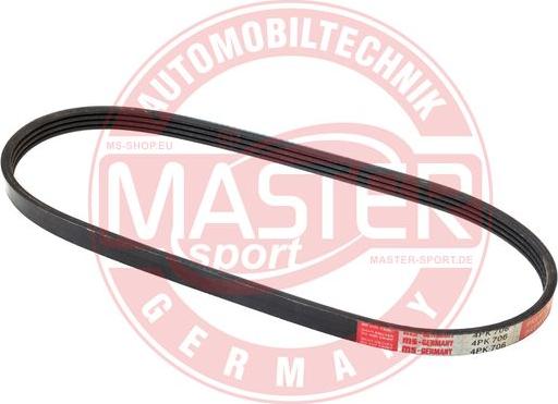 MASTER-SPORT 4PK706-PCS-MS - Поликлиновой ремінь autocars.com.ua