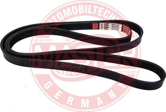 MASTER-SPORT 6PK2205-PCS-MS - Поликлиновой ремінь autocars.com.ua
