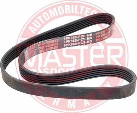 MASTER-SPORT 6PK869-PCS-MS - Поликлиновой ремінь autocars.com.ua