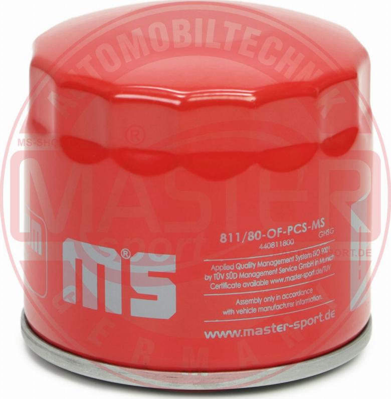 MASTER-SPORT 811/80-OF-PCS-MS - Масляний фільтр autocars.com.ua