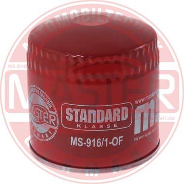 MASTER-SPORT 916/1-OF-PCS-MS - Масляний фільтр autocars.com.ua
