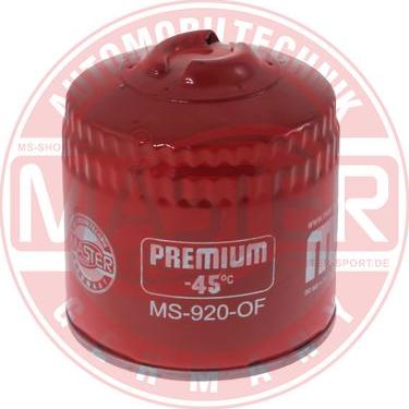MASTER-SPORT 920-OF-PCS-MS - Масляний фільтр autocars.com.ua
