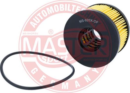 MASTER-SPORT 920X-OF-PCS-MS - Масляний фільтр autocars.com.ua