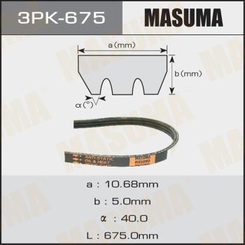 MASUMA 3PK-675 - Поликлиновой ремень avtokuzovplus.com.ua