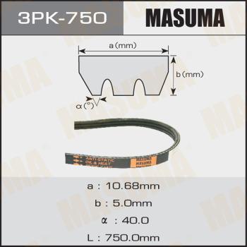 MASUMA 3PK750 - Поликлиновой ремень avtokuzovplus.com.ua