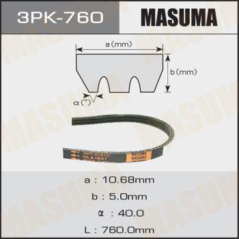 MASUMA 3PK760 - Поликлиновой ремень avtokuzovplus.com.ua