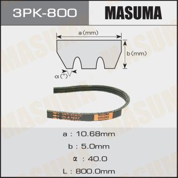 MASUMA 3PK800 - Поликлиновой ремень avtokuzovplus.com.ua